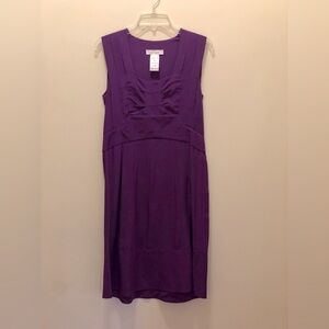 Chloe Silk Purple Midi Dress.